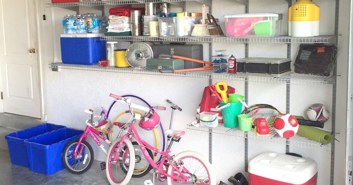 clean garage..